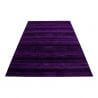 Tapis rayé uni à courtes mèches rectangle Ocrul