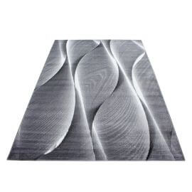 Tapis pour salon rectangle effet courbe Alabama