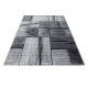 Tapis effet bois design noir Azureo