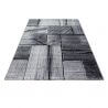 Tapis effet bois design noir Azureo