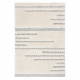 Tapis scandinave shaggy géométrique crème Square