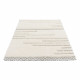 Tapis scandinave shaggy géométrique crème Square