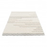 Tapis scandinave shaggy géométrique crème Square