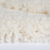 Tapis géométrique shaggy effet 3D scandinave crème Augusto