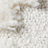 Tapis géométrique shaggy effet 3D scandinave crème Augusto