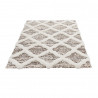 Tapis crème shaggy géométrique scandinave Dixon
