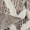 Tapis crème shaggy géométrique scandinave Dixon