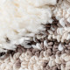 Tapis crème shaggy géométrique scandinave Dixon