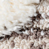 Tapis crème shaggy géométrique scandinave Dixon
