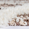 Tapis crème shaggy géométrique scandinave Dixon