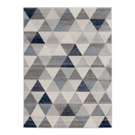 Tapis scandinave à courtes mèches géométrique Olivetto