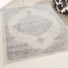 Tapis d'orient gris à mèches courtes intérieur Alama