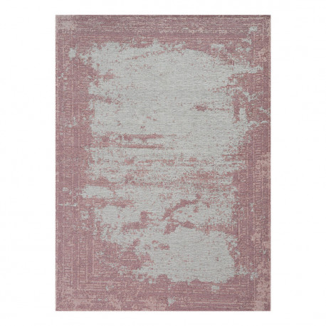 Tapis vintage plat lavable en machine rayé Yoni