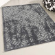 Tapis vintage rayé lavable en machine plat Uranus