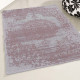 Tapis lavable en machine vintage rayé plat Rosa