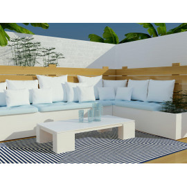 Tapis design pour terrasse rectangle Naples