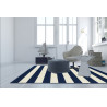 Tapis de terrasse contemporain bleu marine Venise