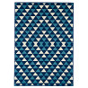 Tapis d'extérieur et d'intérieur scandinave bleu marine Messine