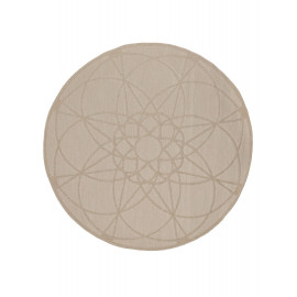 Tapis rond extérieur et intérieur géométrique Parme