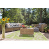 Tapis plat pour terrasse floral Ferrare