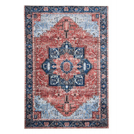 Tapis d'orient multicolore ethnique Andria