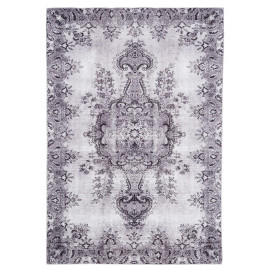 Tapis floral de salon gris contemporain Cesena