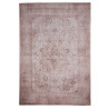 Tapis contemporain crème en coton Lecce