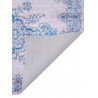 Tapis de salon bleu floral contemporain Pesaro