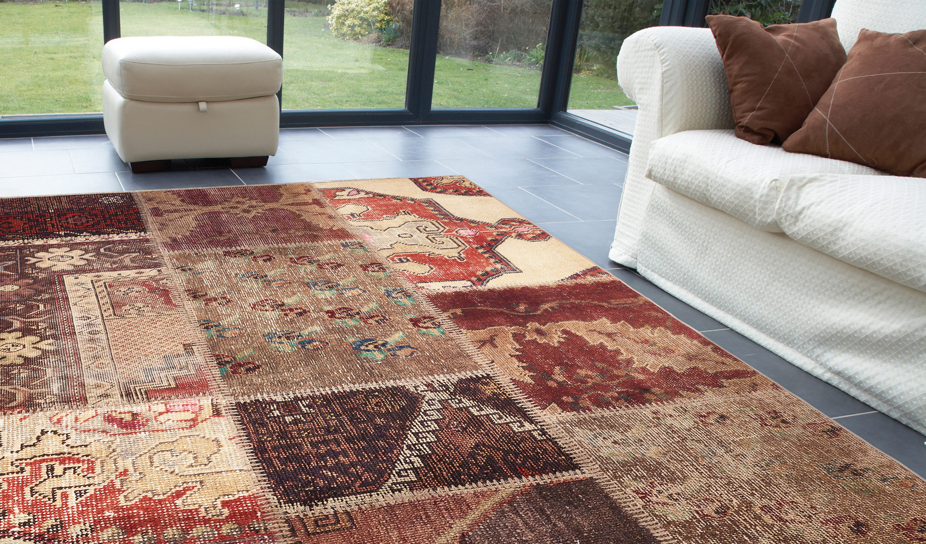  Tapis  multicolore patchwork ethnique  Catanzaro