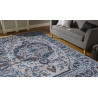 Tapis berbère bleu jeans ethnique Pise