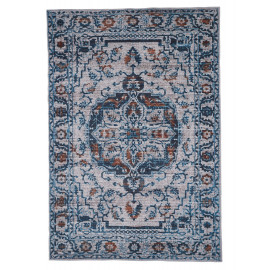 Tapis berbère bleu jeans ethnique Pise