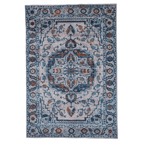 Tapis berbère bleu jeans ethnique Pise