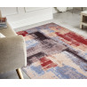 Tapis multicolore de salon en coton design Caserte