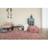 Pouf Lorena Canals rose en coton English Garden