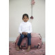 Pouf Lorena Canals rose en coton English Garden