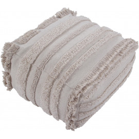 Pouf beige lavable en machine Air Lorena Canals