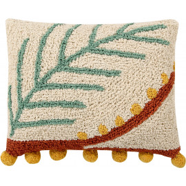 Coussin beige lavable en machine Palm Lorena Canals