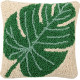 Coussin lavable en machine beige Monstera Lorena Canals