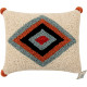 Coussin ethnique lavable en machine beige Rhombus Lorena Canals