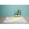 Tapis multicolore lavable en machine moderne Oh Prism Lorena Canals