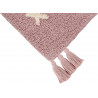 Tapis enfant lavable en machine rose Noah Lorena Canals