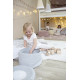 Pouf enfant lavable en machine uni Chill Lorena Canals