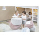 Pouf lavable en machine enfant en coton Marshmallow rond Lorena Canals