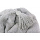 Pouf poire pour enfant en coton lavable en machine gris Siesta Lorena Canals