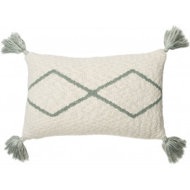 Coussin berbère avec franges ethnique Oasis Lorena Canals