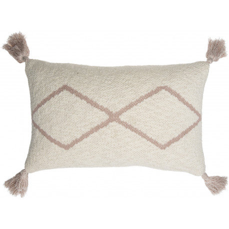 Coussin berbère avec franges ethnique Oasis Lorena Canals