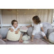 Coussin rond pour enfant en coton Bonbon Lorena Canals