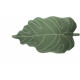 Coussin vert floral en coton Baby Leaf Lorena Canals