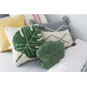 Coussin vert floral en coton Baby Leaf Lorena Canals