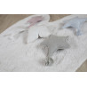 Coussin blanc en coton pour enfant Angel Wings Lorena Canals